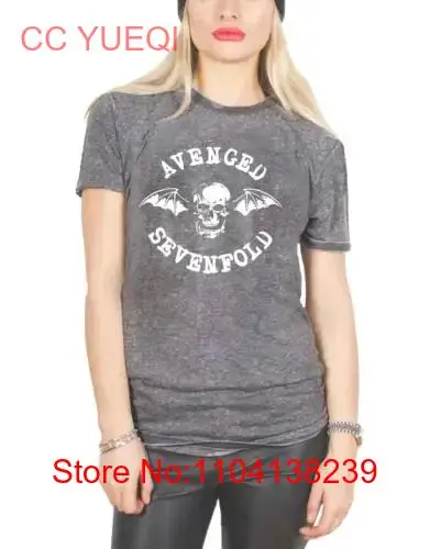 Avenged Sevenfold Deathbat Burnout T Shirt long or short sleeves