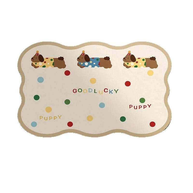 

Cartoon Bathroom Mat Diatomite Absorbent Non-Slip Shower Rug Toilet Floor Mat Cute Home Decor Waterproof Bath Mat