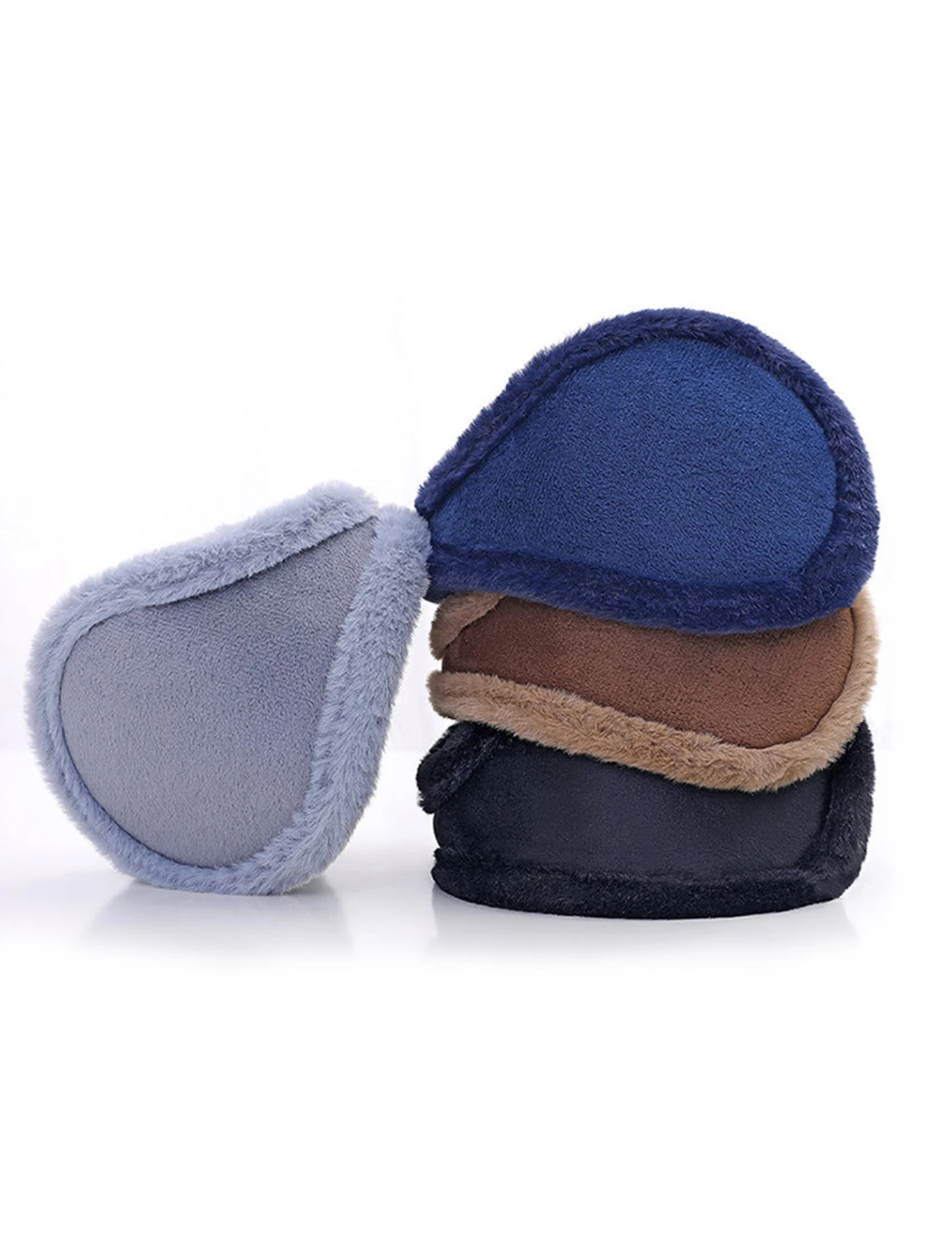 1 قطعة غطاء للأذنين الرجال الشتاء تدفئة الأذن الخلفي ارتداء نمط أفخم مكافحة الباردة غطاء للأذن للرياضة في الهواء الطلق غطاء للأذنين الشتاء اكسسوارات