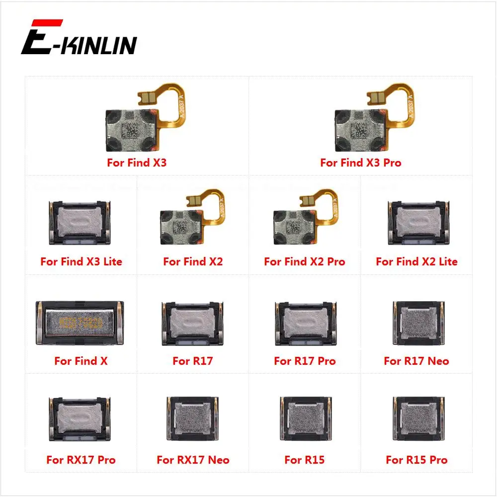 Front Top Earpiece Ear Sound Speaker Receiver Repair Parts For OPPO Find X3 X2 X R17 RX17 R15 Pro Lite Neo R15x
