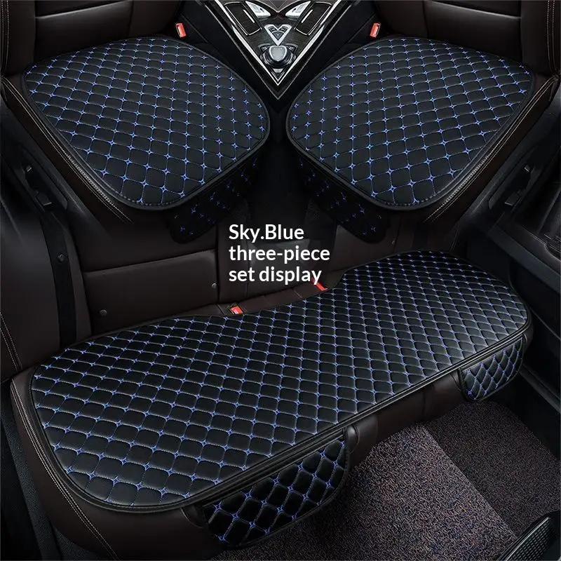 1Pcs New Universal Car Seat Covers Wear-resistant Durable Seat Cushion Black Leather Automobiles Seats Cover