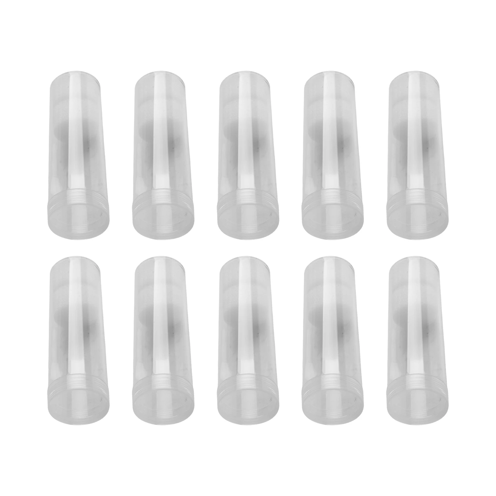 

10 комплектов прозрачных пластиковых держателей для трубок для хранения монет диаметром 30 мм с портативными круглыми чехлами для надежного хранения монет