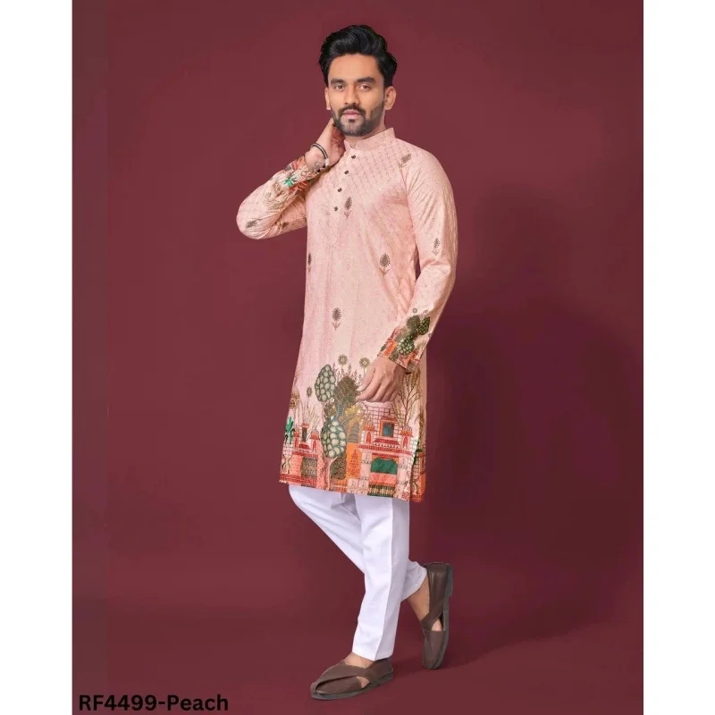 Men Islamic Arabian Patchwork Striped Embroidery Eid Muslim Long Robe Jubba Casual Loose Abayas 2025 Morocco Dubai Jalabiya