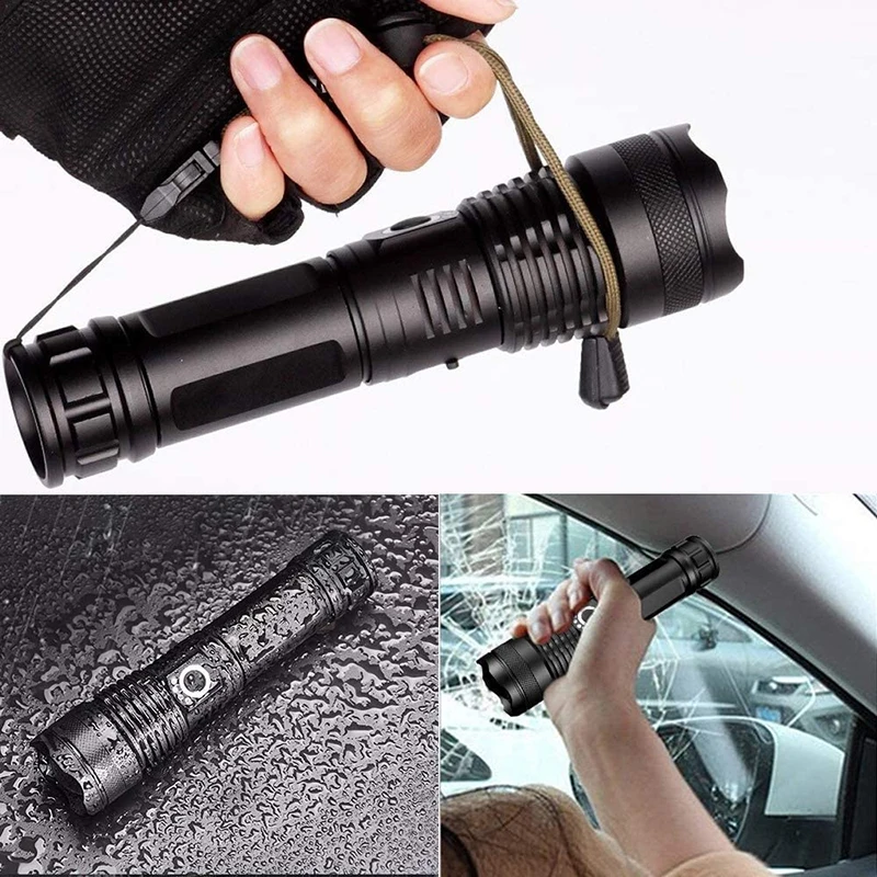 Super XHP360 LED Flashlight 18650 Usb Rechargeable High Power Tactical Flashlights XHP70 Powerful Torch IPX6 Waterproof Lantern