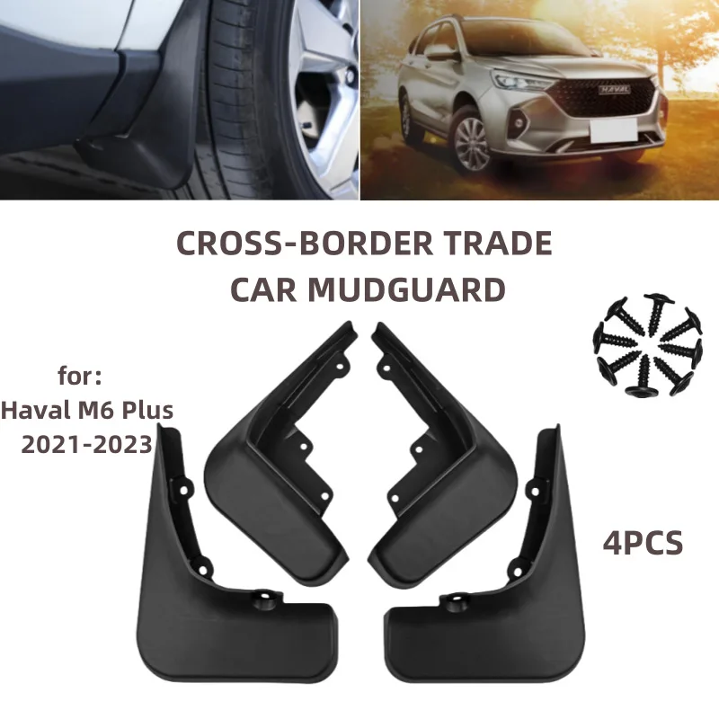 

For 21-23 models of Great Wall Haval Haval M6 Plus Mudguards Fender Mudflaps Front Rear Flares Splash Guards Cover Accessorie