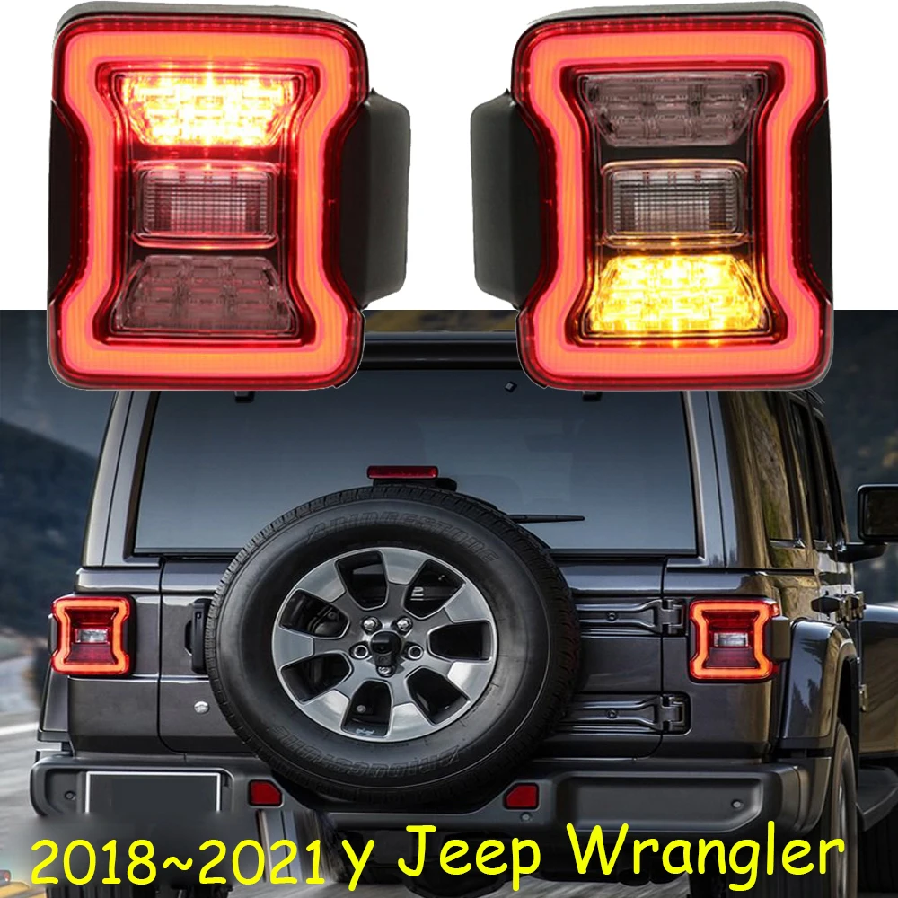 

2018~2021y car bumper tail light for Jeep Wrangler taillight daytime light LED car accessories Taillamp Wrangler rear light