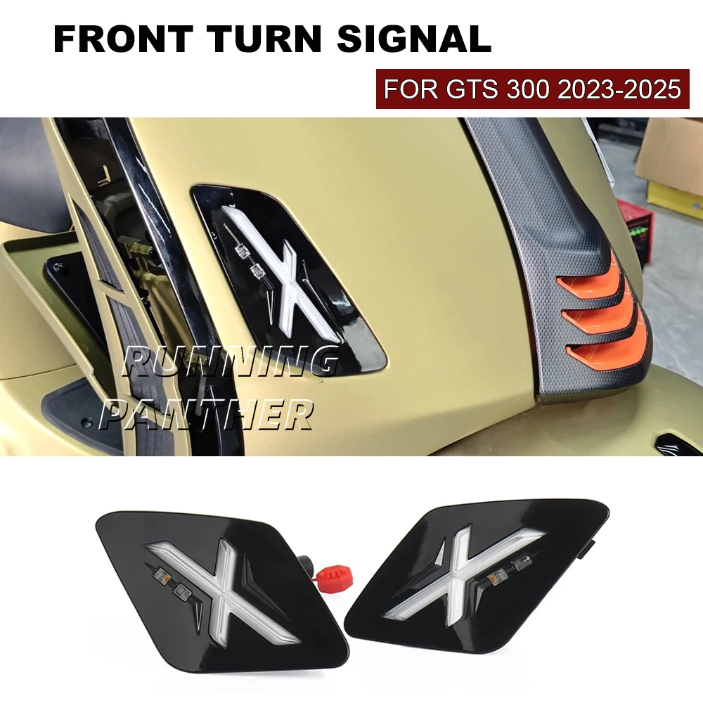 

For Vespa GTS 300 GTS300 gts300 2023-2025 Motorcycle Turn Signal Lamp Light Front Rear Indicator Flasher Blinker Lights