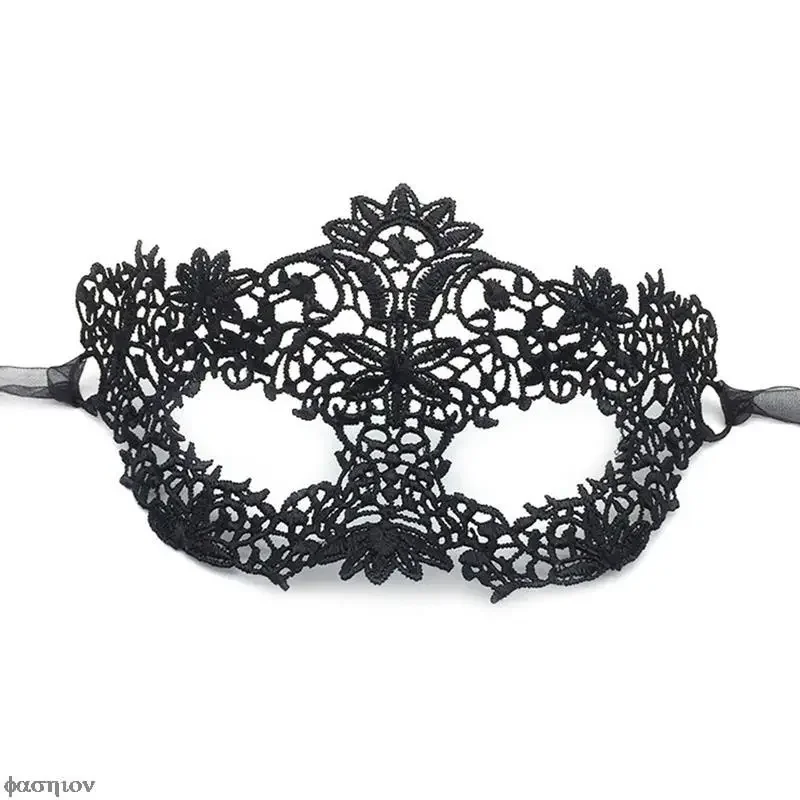 Unisex schwarze Maskerade Augenmasken Paar venezianische Cosplay Kostüm Halloween Karneval Tanz Abschlussball Party Kopfschmuck halbe Gesichtsmaske – Detail 17