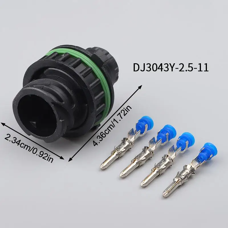Waterproof Plug Sealed Auto Female/Male Connector 1 Set 4 Pin 1-967325-1 Tyco Round HOWO Odometer Speed Sensor Wiring