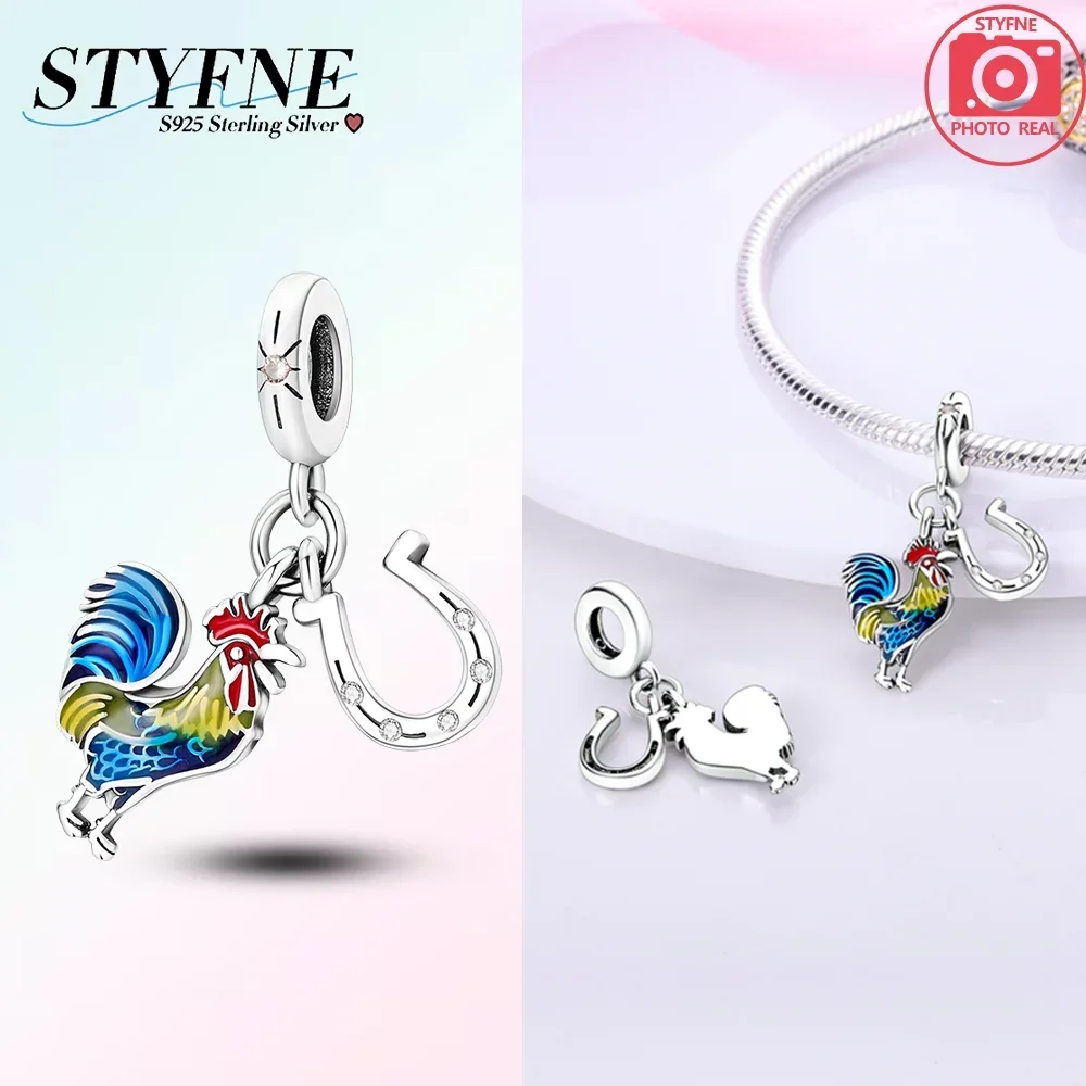 Peacock Dangle Charms for DIY Jewellery Making