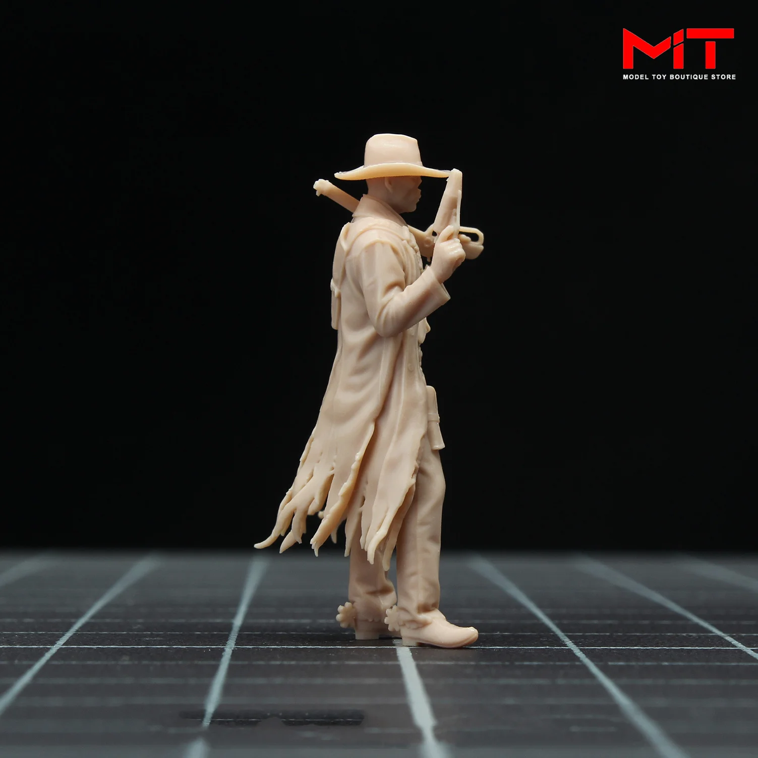 Miniatures Figurine 1/64 1/43 Ghosts Male with guns Figures Diorama Mini Dolls Micro Photograph Props Display For Car Vehicles