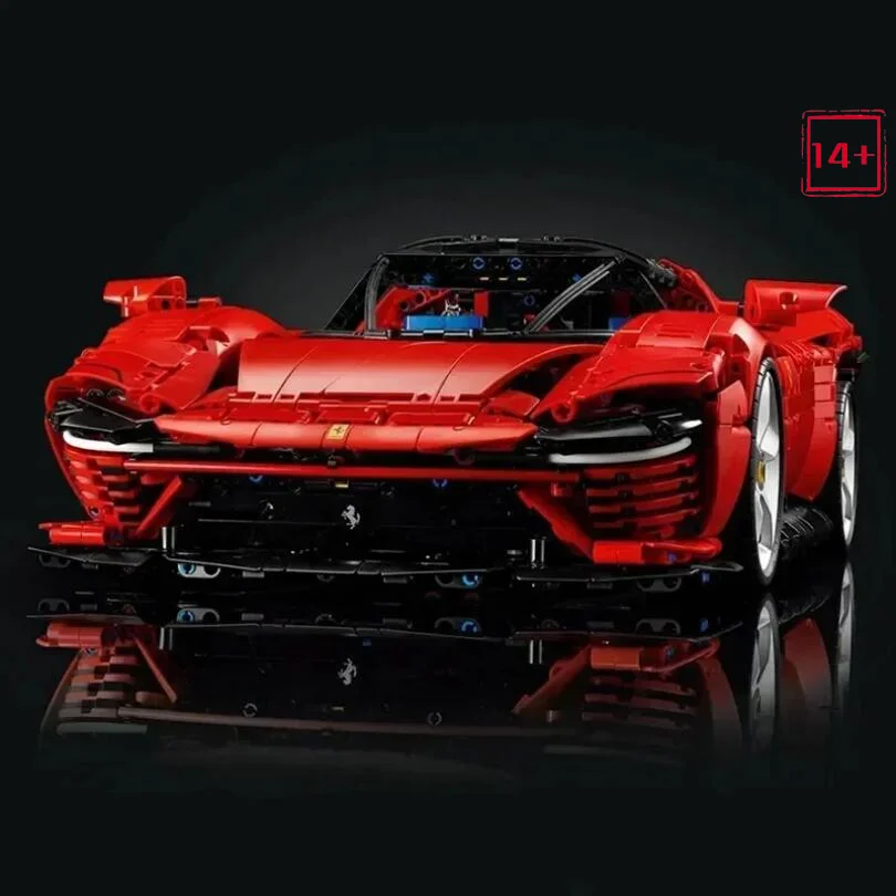 NEW 2026 Technical FIT Supercar Ferraried Building Block Bricks Sports Car Vehicle Hypercar Assemble Model Brick Toys Adults view 6