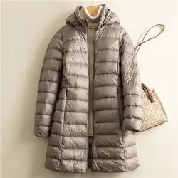 2024 Neuankömmlinge Herbst Winter Frauen Mode Puffer Jacken Enten Daunen jacke warme tragbare Kapuzen mantel weibliche Wind jacke Parka