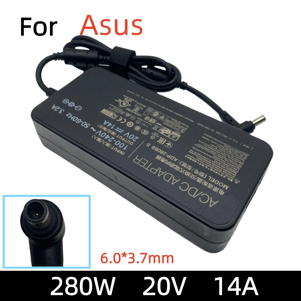280W 20V 14A ADP-280BB B AC Charger For Asus PG35V ROG GX551QS GX551QR GX703HS GX703HR G732LWS Laptop Power Supply Adapter