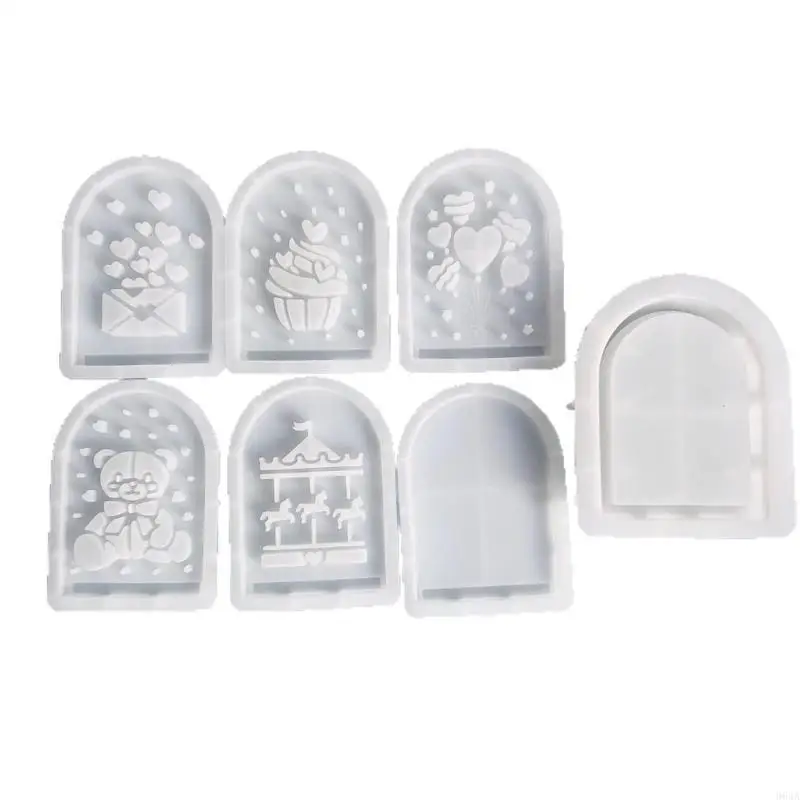 

Silicone Storage Box Mold Hollow Bear Theme Organizers Moulds Silicone Texture for Making Home and Office Ornament 964A