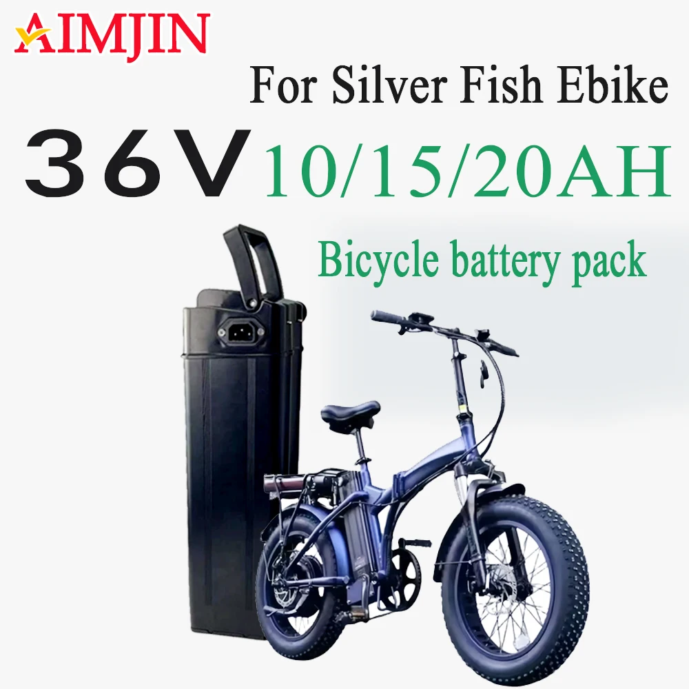

20AH Silver Fish 36V 10AH 15AH Lithium Batterie Akku for 350W 500W 750W 1000W Li-ion Battery Pack