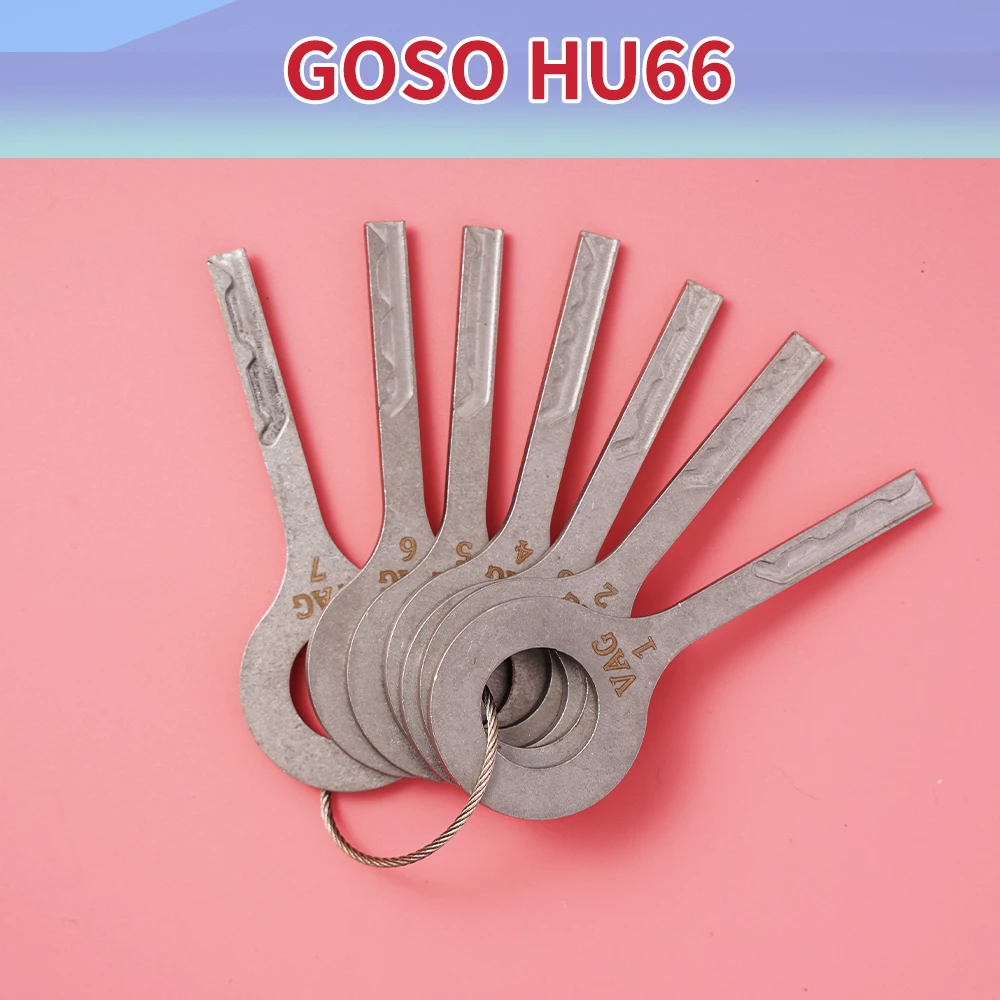GOSO HU92 HU66 7PCS Strong Power Open Key Locksmith Tools For BMW Peugeot for landerover VW Shake to open the trial key suit