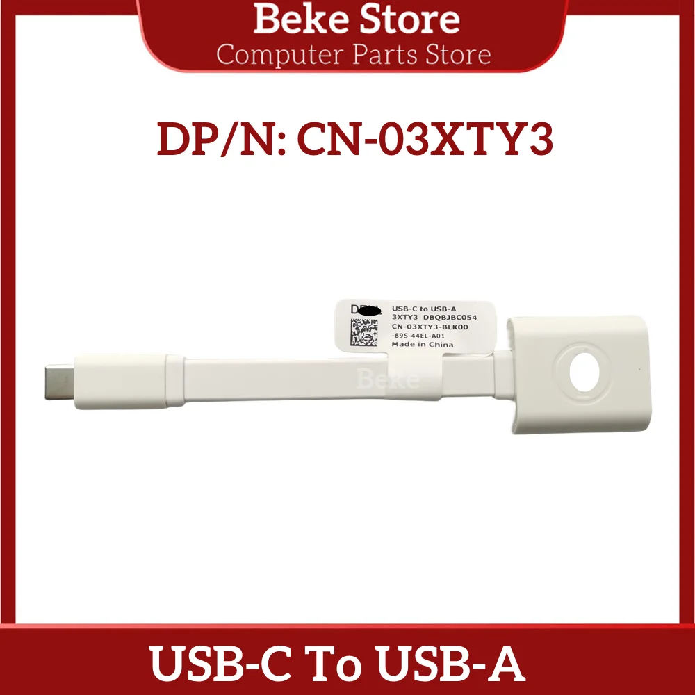 Beke-adaptador Original para DELL USB-C a USB-A, nuevo, DBQBJBC054 03XTY3 3XTY3 CN-03XTY3, envío rápido