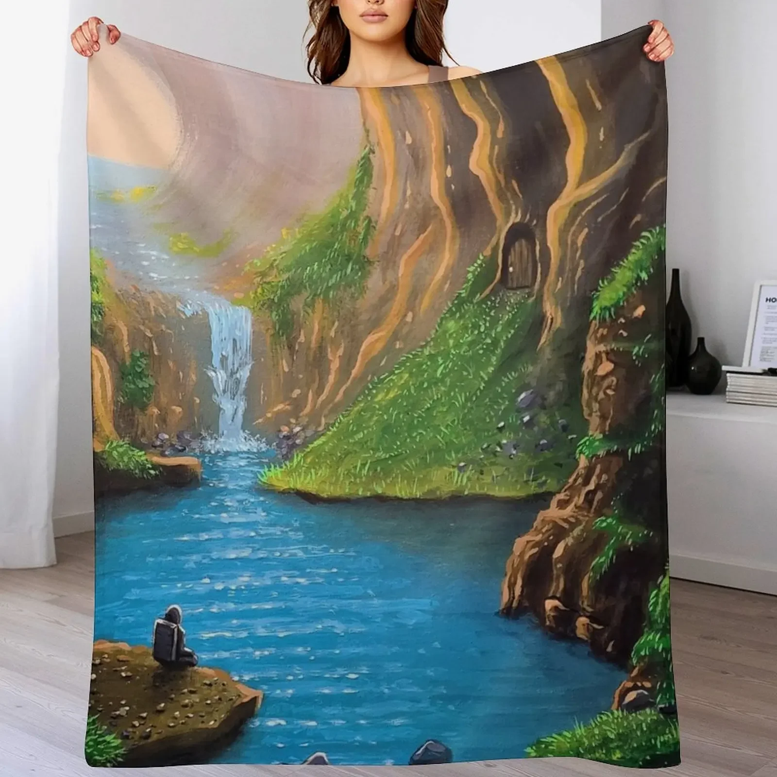 

Stream Of Thought Throw Blanket Reusable Durable Soft Blanket for All Seasons