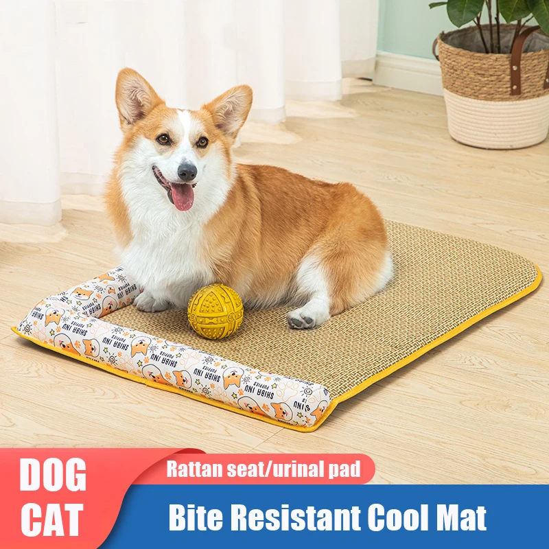 

Pet Cool Mat For Dogs Dog Cushion Canvas Dog's Cooling Nest Ice Cushion Breathable Summer Heat Dissipation Pets Products