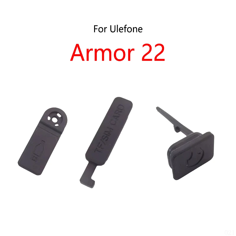 For Ulefone Armor 22 Type-C Charge Plug USB Charging Port Protector Cover TF SIM Earphone Dust Plug