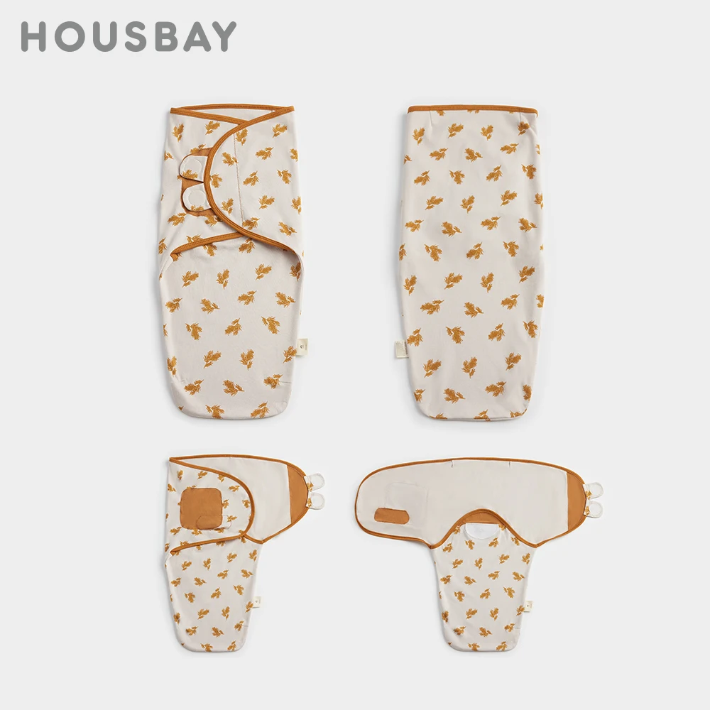 

Спальный мешок для новорожденных 0-6 месяцев, летний тонкий однослойный спальный мешок с принтом пшеницы для новорожденных, пеленальный спальный мешок с защитой от запутывания