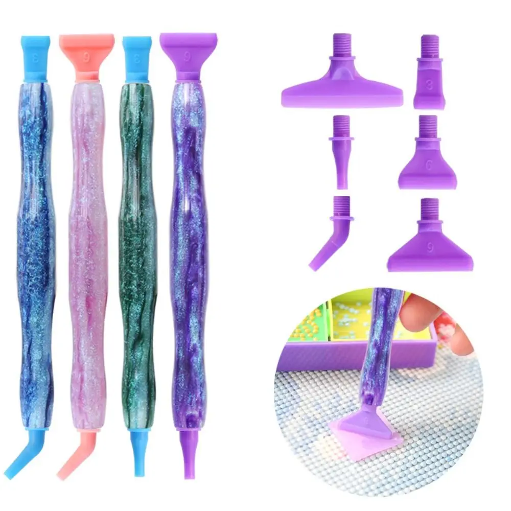 Embroidery Resin Diamond Painting Pen Kit Cross Stitch Accessories Plastic/Metal Diamond Painting Pen Screw Thread Tips Art Pens