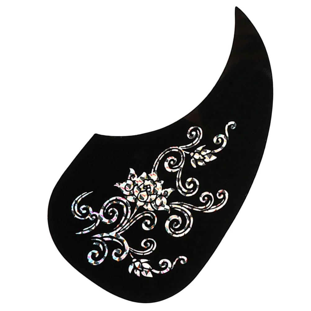 

Black Pickguard Guitar Protector Decor Guitars Pickup Guards Acoustic Plate Pvc Protection Protective Scratch