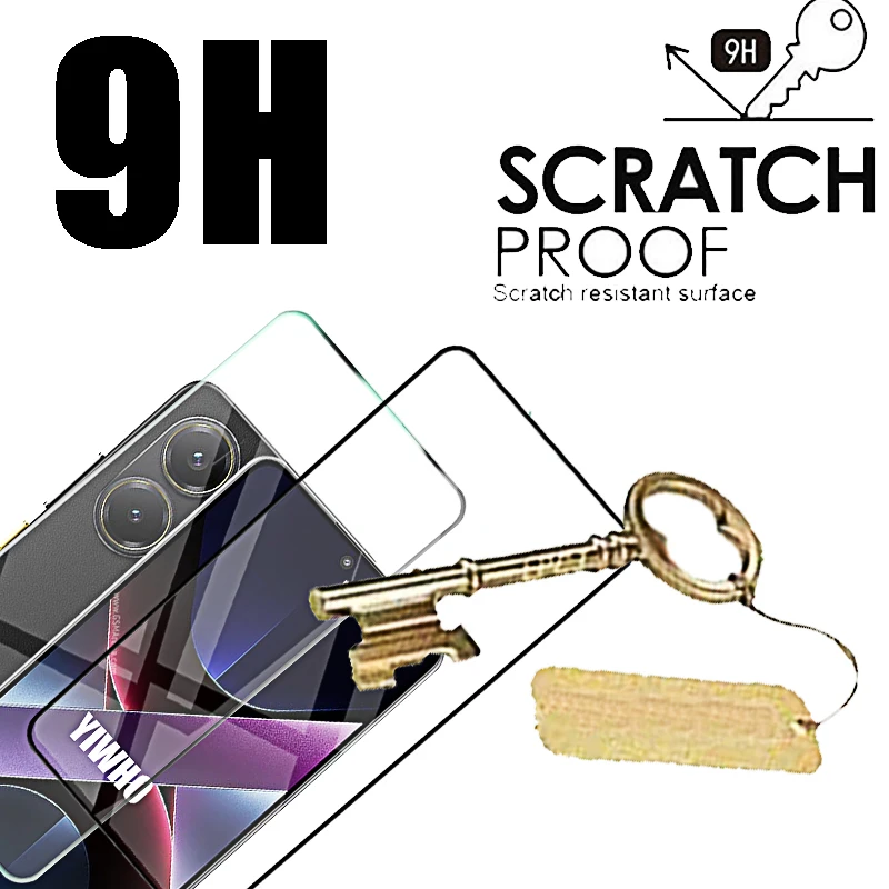 4-1 قطعة الزجاج المقسى ل Xiaomi Poco X7 Pro X6 X5 X4 X3 حامي الشاشة على Pocco Poxo X7pro X 7 6 5 Pro طبقة رقيقة واقية أمامية