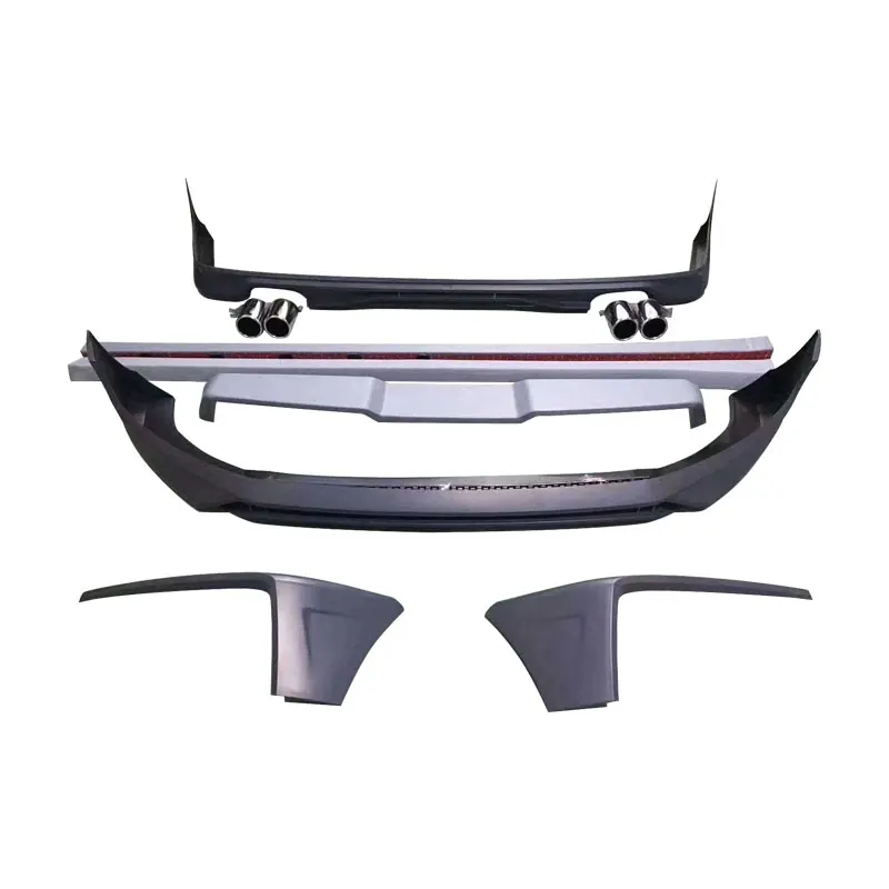 PP Body Kit Front And Back Bumpers For VW T6 Multivan 16-22 Modified ABT Surrounding Side Skirt Tail Front Corner