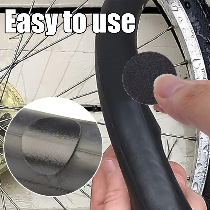 Hot Sale Bicycle No Glue Patch Flat Tire Repair Rubber Patch Sealant Bicycle Inner Tube Repair Tool Safe Riding Accessories