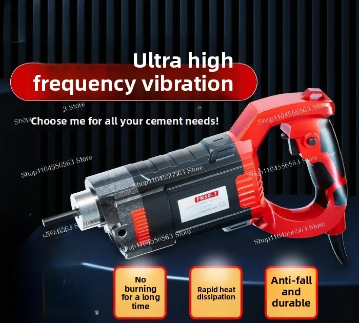 Portable Concrete Vibrator 220V, Single Phase Cement Immersion Tool