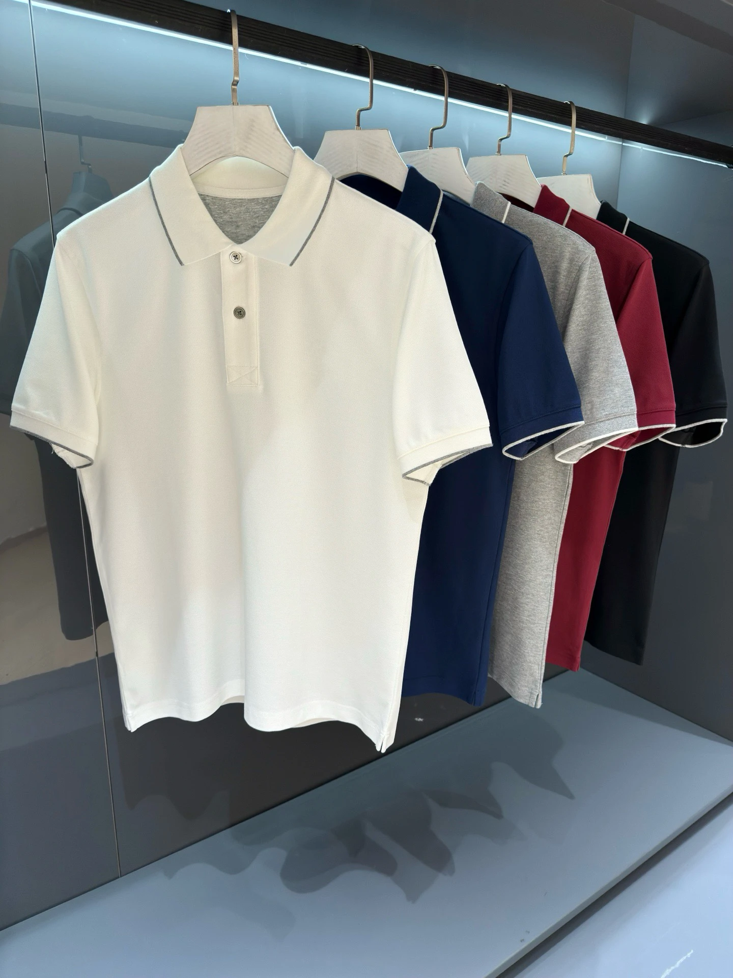 

Ligentleman BC Edition Casual Summer Shirt Men's Short Sleeve Turn-down Collar Breathable Cotton Fashion Urban Wear