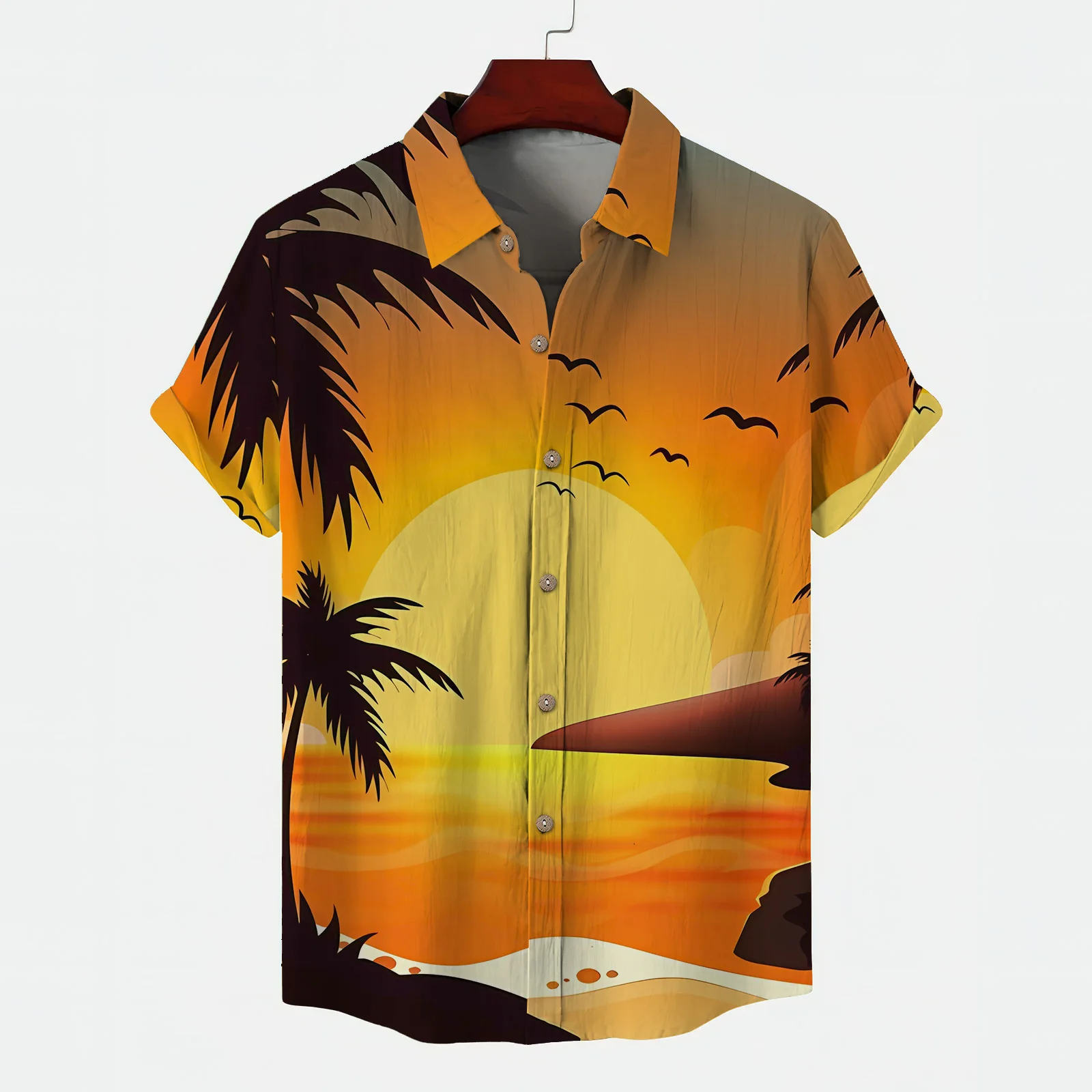 

Surf Blouse Young Hawaiian Shirt for Men Fashion Man 2024 Men's Social Shirt Comfortable and Lightweight Trendy Street Tropical