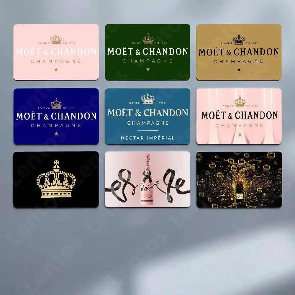 Protetor de Cartão Bancário Holográfico a Laser da Marca Francesa de Champanhe Moet & Chandon Anime
