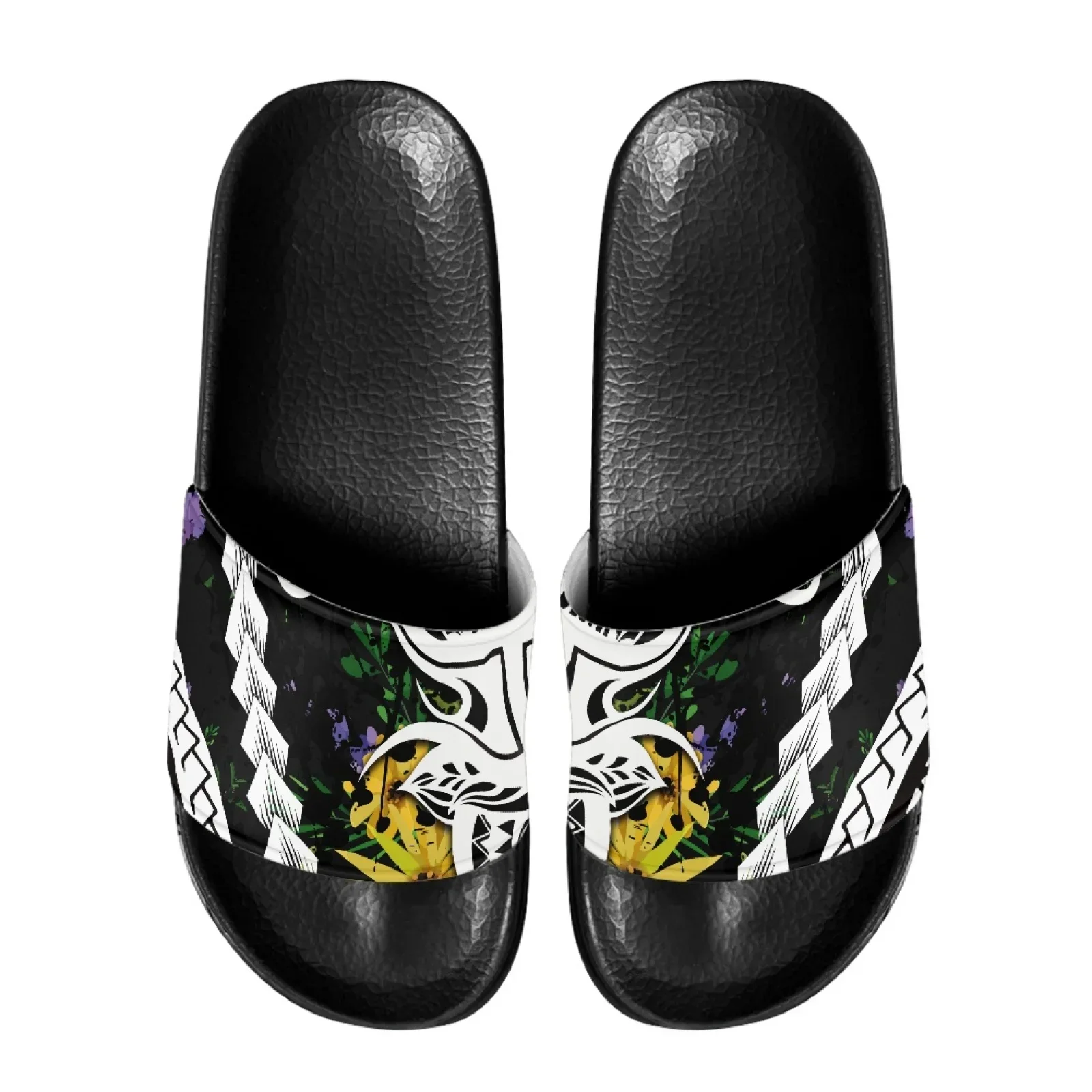 Polynesian Tribal Samoan Totem Tattoo Samoa Prints Summer Slippers Women Men Sandals Casual Beach Shoes Soft Bottom Slides Thick