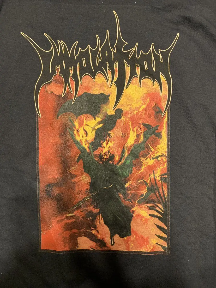 

Immolation Band Music For Concert Short Sleeve Black All Size Shirt AC1551