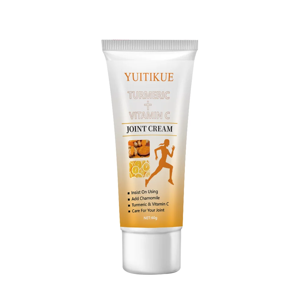 YUITIKUE Crème articulaire 60g - Hydrate les articulations et la peau, texture légère, facile à absorber et non collante, avec curcuma et vitamine C