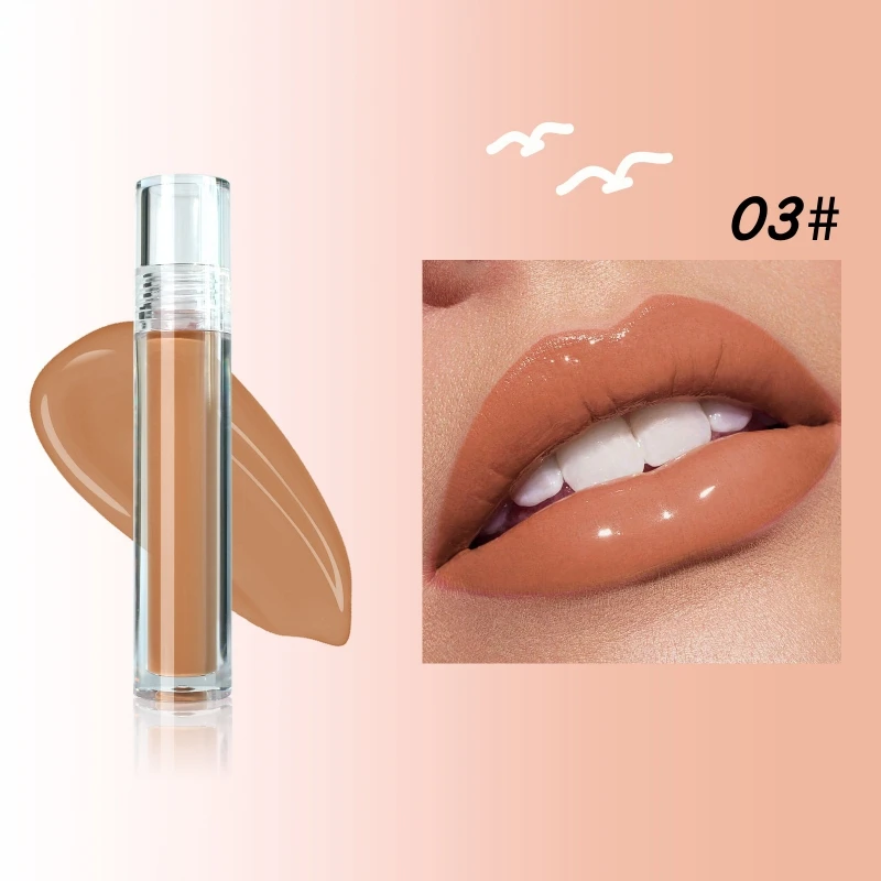 3 teile/satz wässriger flüssiger Lippenstift langlebiger praller feuchtigkeit spendender Lip gloss kein Stick Geschenk Party Maquiagem wasserdicht sexy Make-up