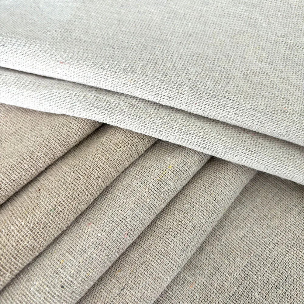 150cm Cloth Faux Linen Fabric Rough Solid Polyester Cotton Fabric For Sewing Storage Bag And  Pillow Case Background Materials