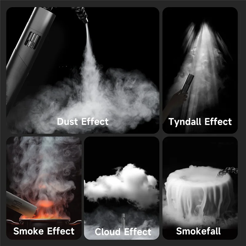 A73E-Foldable Handheld Fog Machine Wireless Control Smoke Effect Maker For Video Party Photography Film
