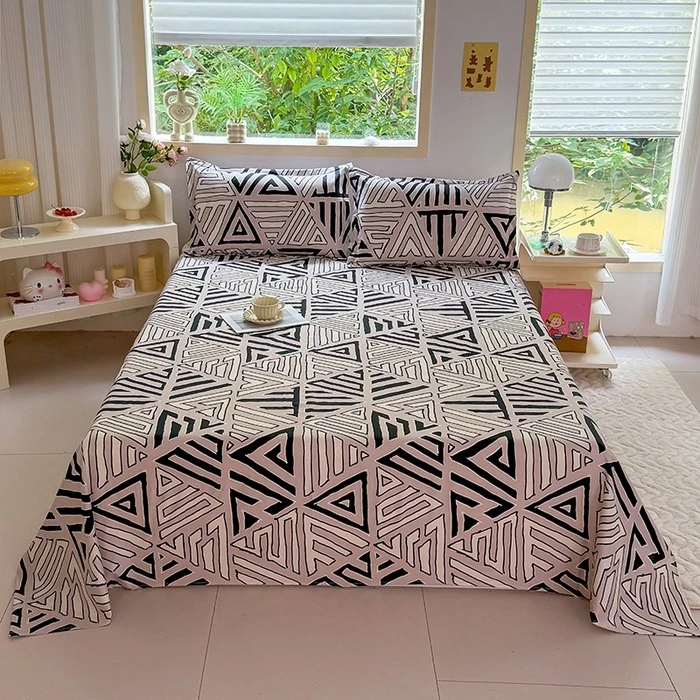 Vintage Flower Bedsheets Full Set, Light‑Weight Double Bed Set, Soft Polyester Bed Covers, Household Bedding Set No Comforter