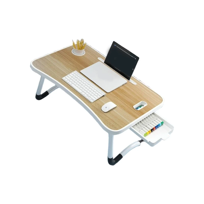 Multi Functional Foldable Laptop Desk Ergonomic Bed Table with Strong Metal Frame Space Saving Solution for Home high quality