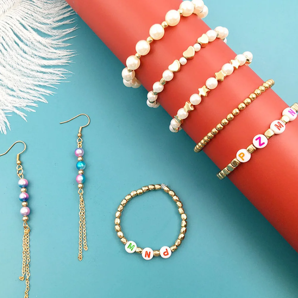 

720Pcs Jewelry Making Kit for Adults Pearl Beads Set with Multiple Grids Storage for DIY Bracelet Necklace Earrings Handcraft