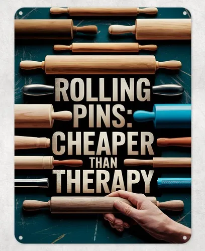 Rolling Cheaper Than Therapy Metal Poster Wall Tin Sign Man Cave Shed Plaque --Tin Sign