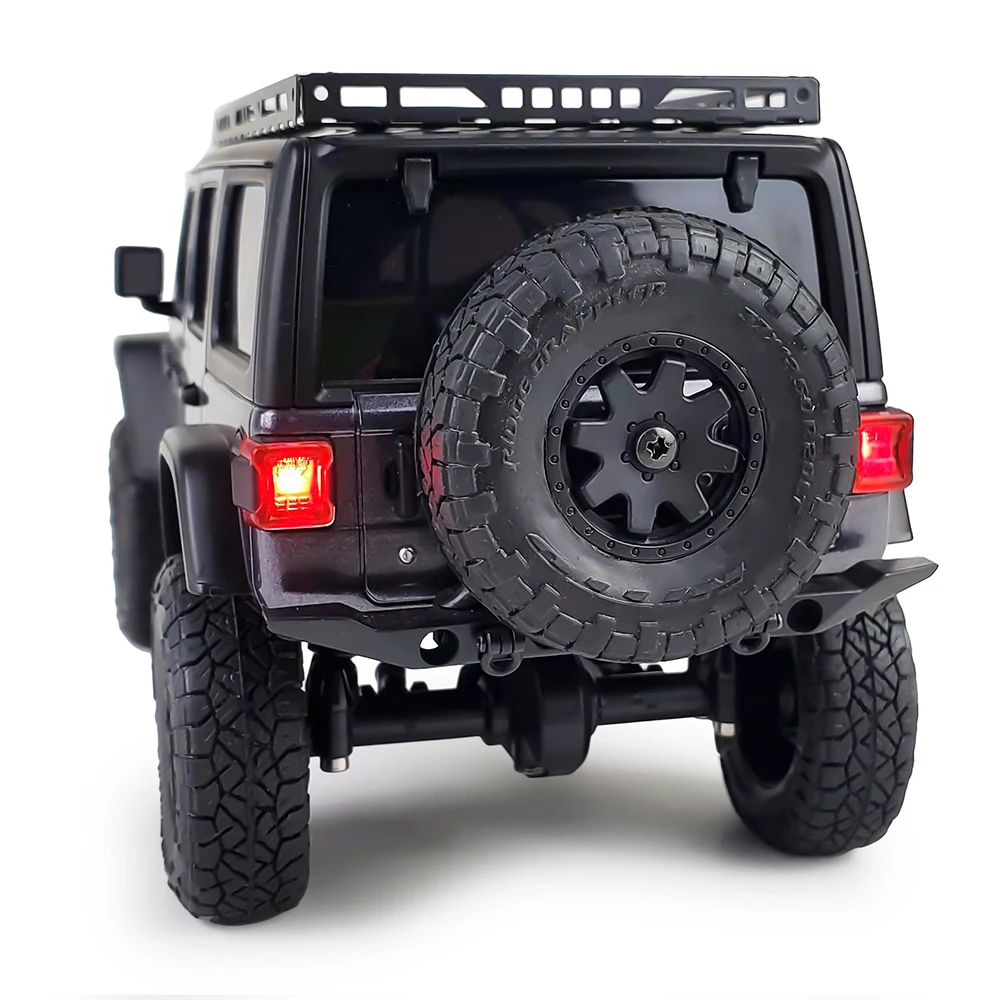 MIBIDAO RC Car Front & Rear LED Light Headlight Taillight For Kyosho Mini-Z 4X4 Jeep Wrangler Unlimited Rubicon 1/24 RC Crawler