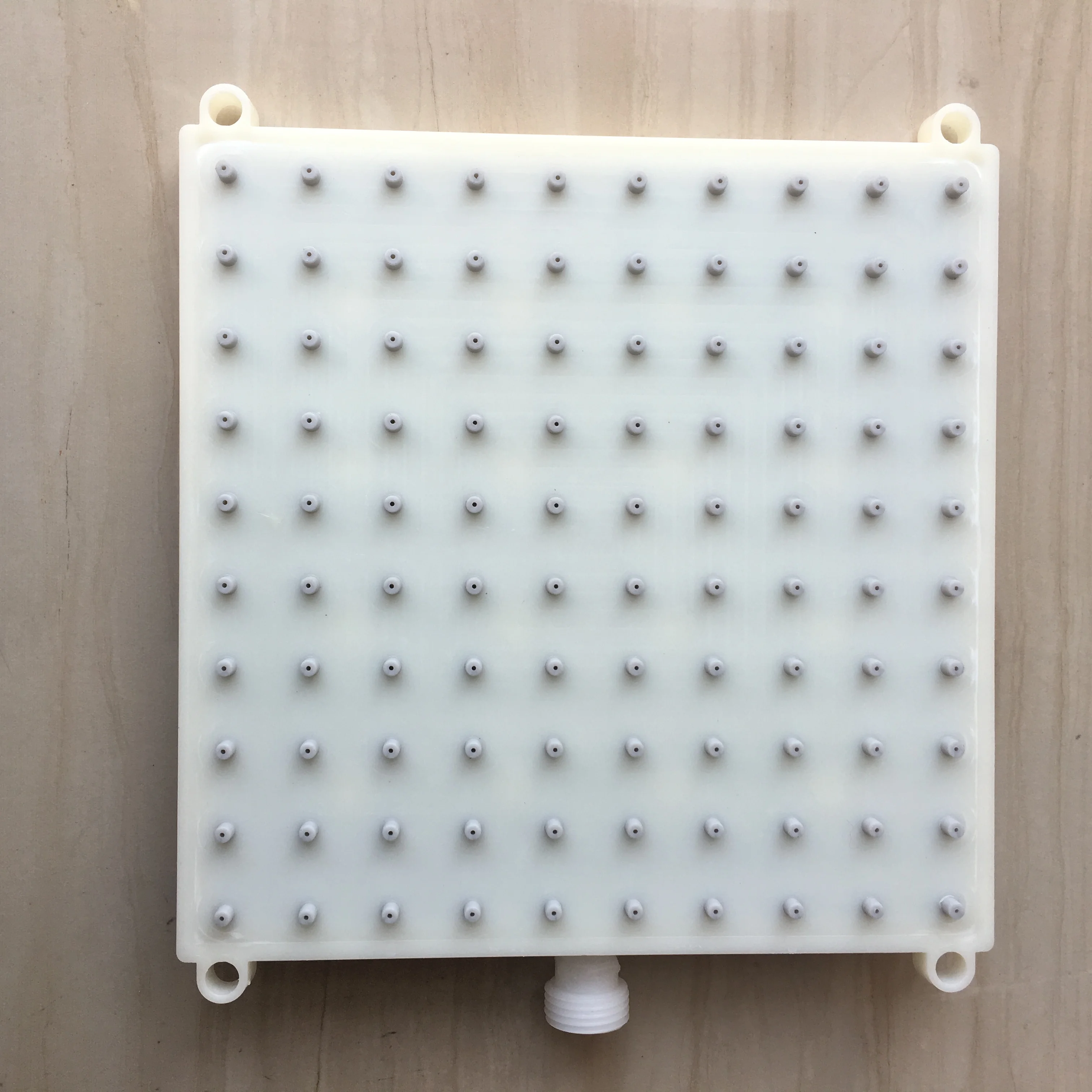 

ABS 185 мм x 185 мм квадратная насадка для душа с резьбой, интерфейсная насадка для душа, 10*10 отверстий, верхняя насадка для душа, аксессуары