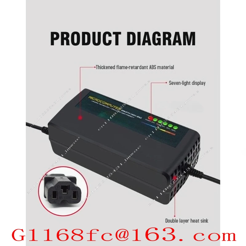 Smart Pulse 48v60v72v80v96 Automatic Shutdown Battery Charger