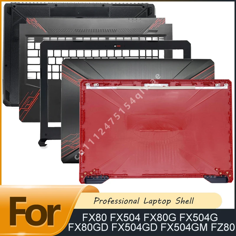 NEW For FX80 FX504 FX80G FX504G FX80GD FX504GD FX504GM FZ80 LCD Back Cover LCD Bezel Palmrest Bottom Case Hinges