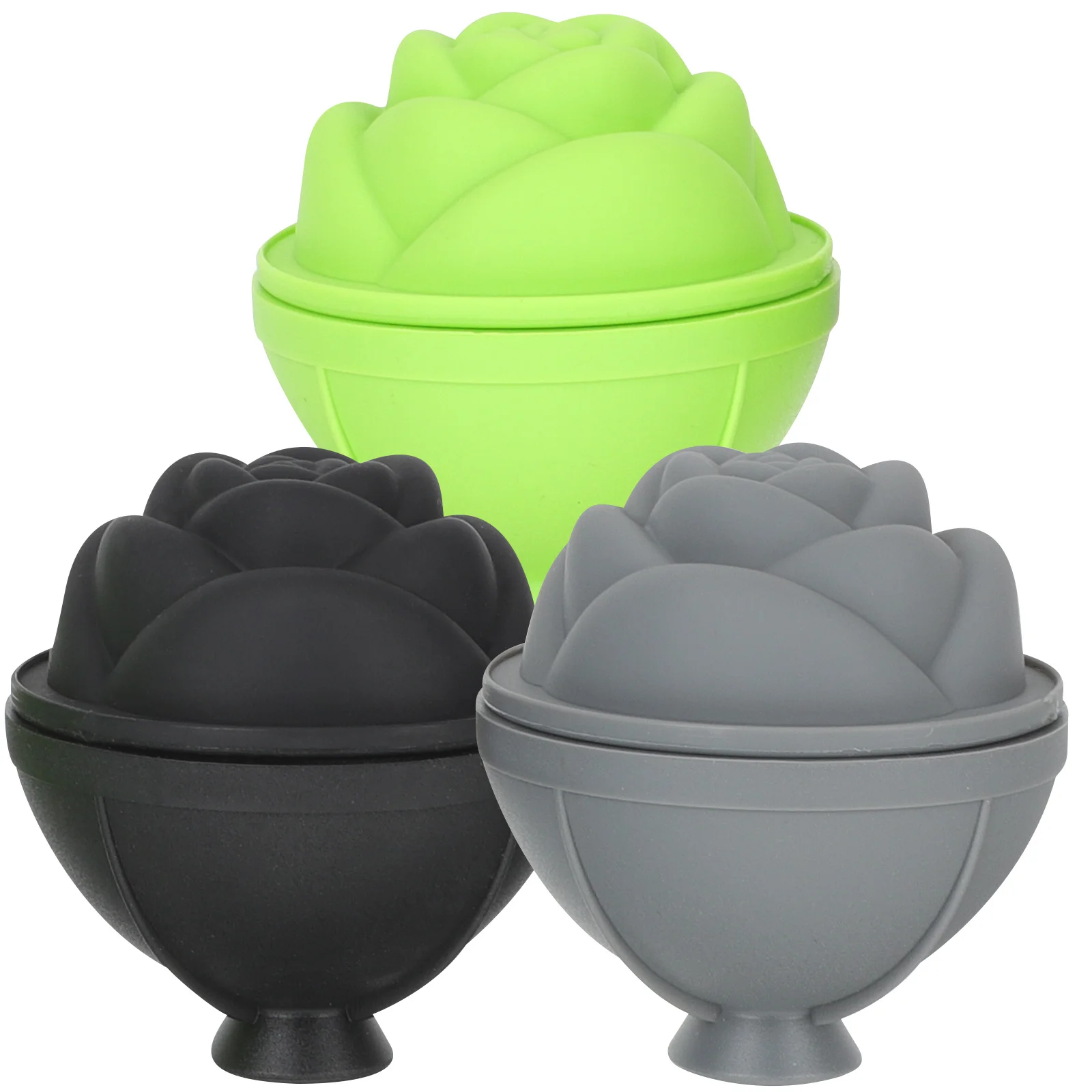 

3 Pcs Flower Ice Mold Food-grade Molds Cocktail Shape Balls Handmade Rose Decorative Cube